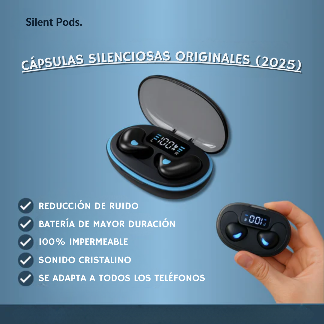 SilentPods™  tapones para los oídos para un descanso tranquilo