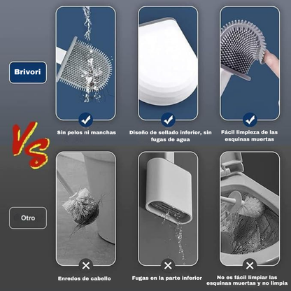 SilvraClean™ – Cepillo de silicona higiénico