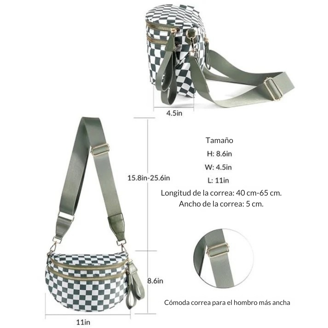 UrbanEase™ – Bolso cruzado espacioso y ligero