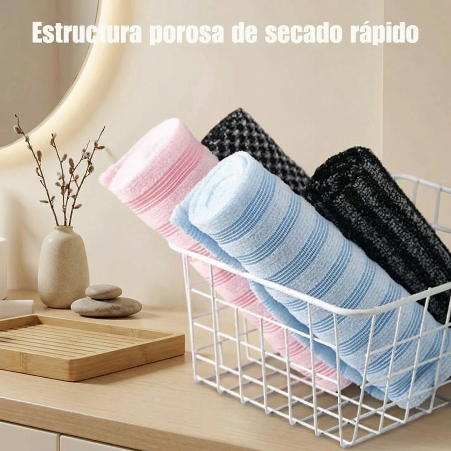 AUREVIA™ - Toalla exfoliante seda pura