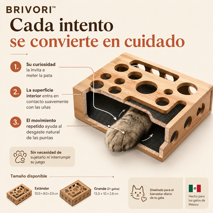 Brivori™ - Limador de Uñas de Madera para Gatos