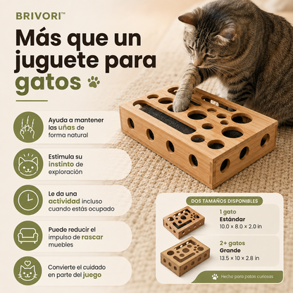 Brivori™ - Limador de Uñas de Madera para Gatos