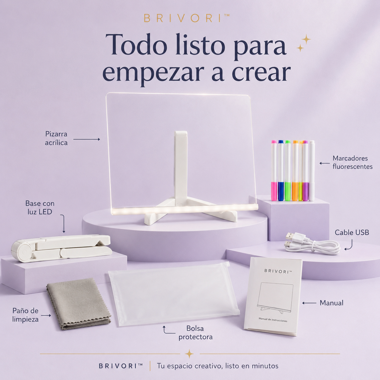 Brivori™ - Tablero LED Creativo