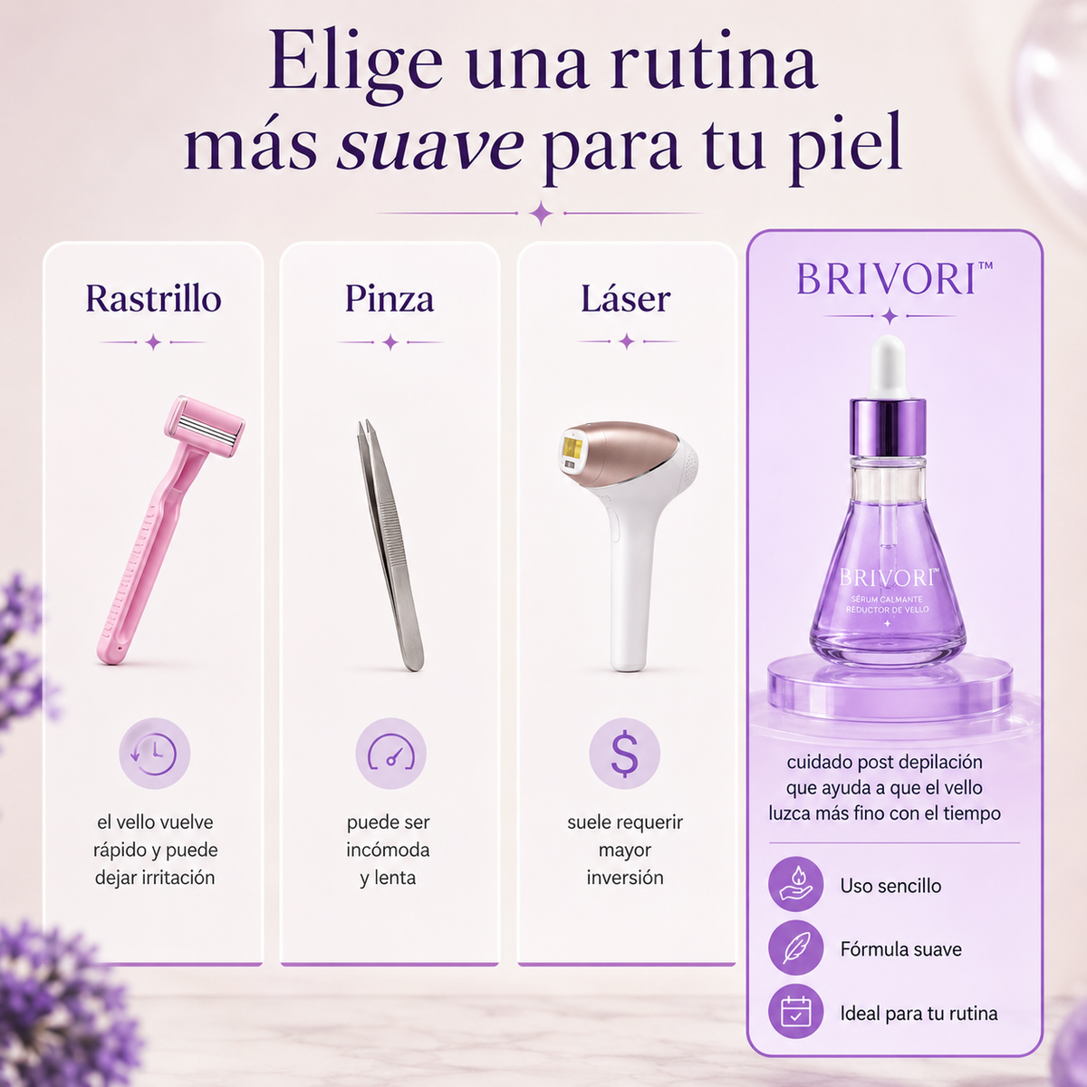 Brivori™ - Sérum Inhibidor de Vello Natural