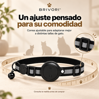Brivori™ - Collar Localizador GPS para Gatos
