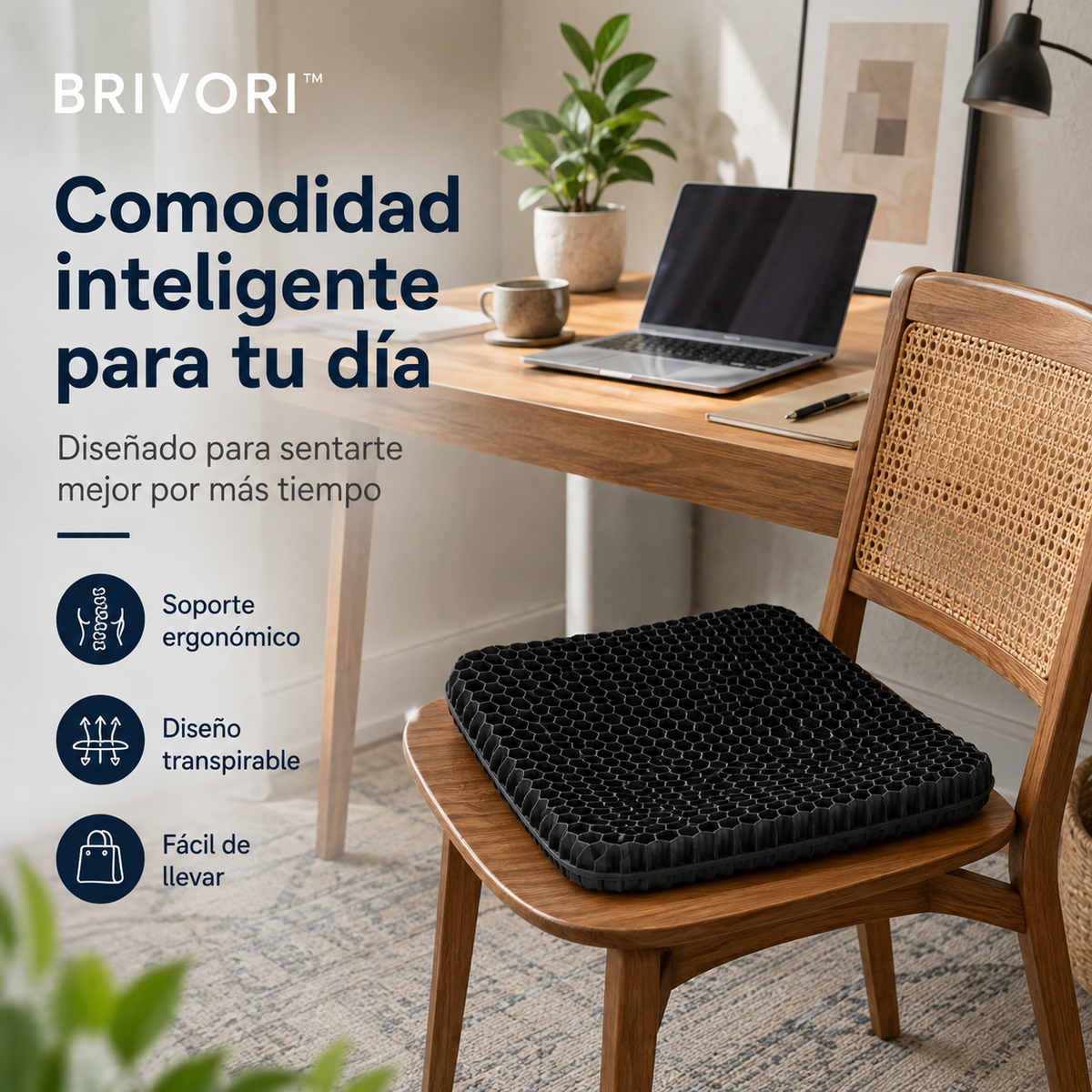 Brivori - Cojín Ortopédico para Alivio de Presión