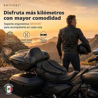 Brivori™ - Asiento Ergonómico para Motociclista