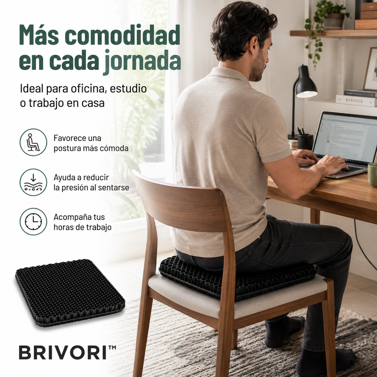 Brivori - Cojín Ortopédico para Alivio de Presión