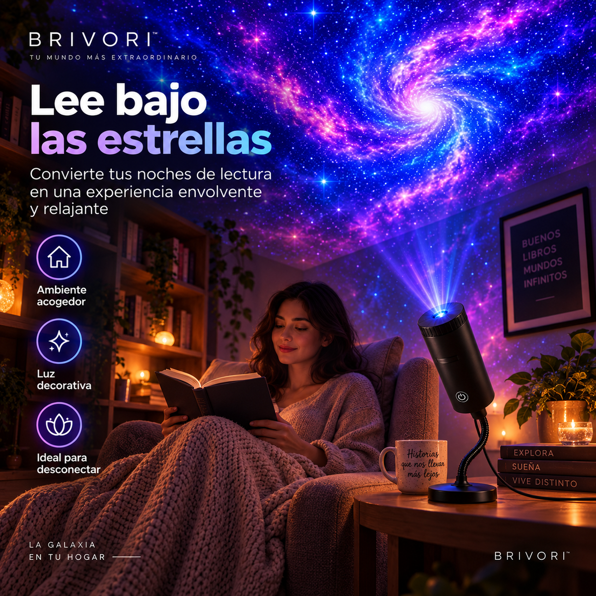 Brivori™ - Proyector Galáctico HD