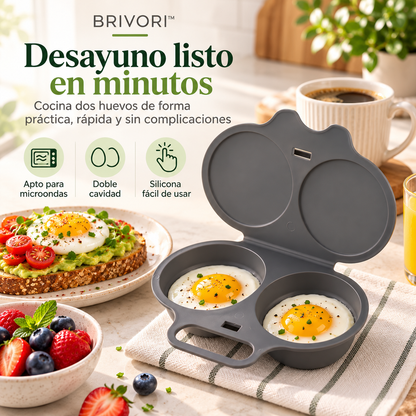 Brivori™ - Cocedor Doble para Huevos