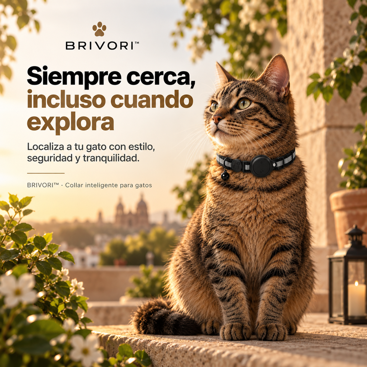 Brivori™ - Collar Localizador GPS para Gatos