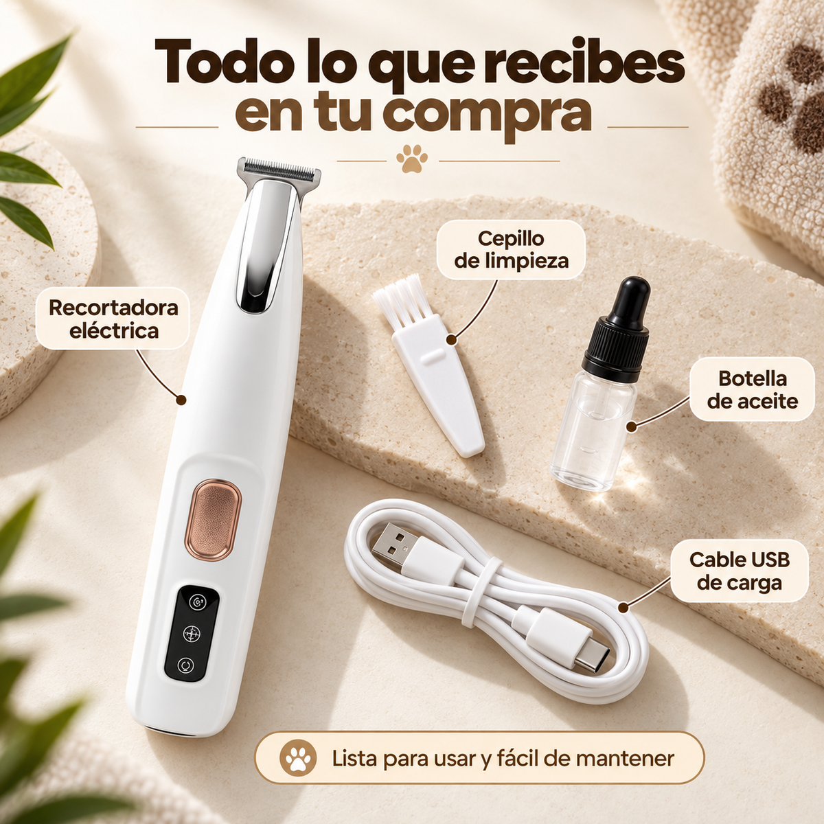 Brivori™ - Rasuradora Silenciosa para Mascotas