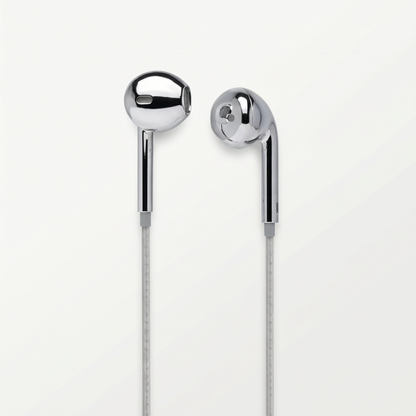 AURION™ - Auriculares con cable cromados