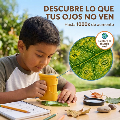 MicroScopeX™ – Microscopio Digital Infantil 1000x