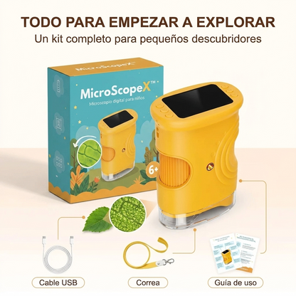 MicroScopeX™ – Microscopio Digital Infantil 1000x