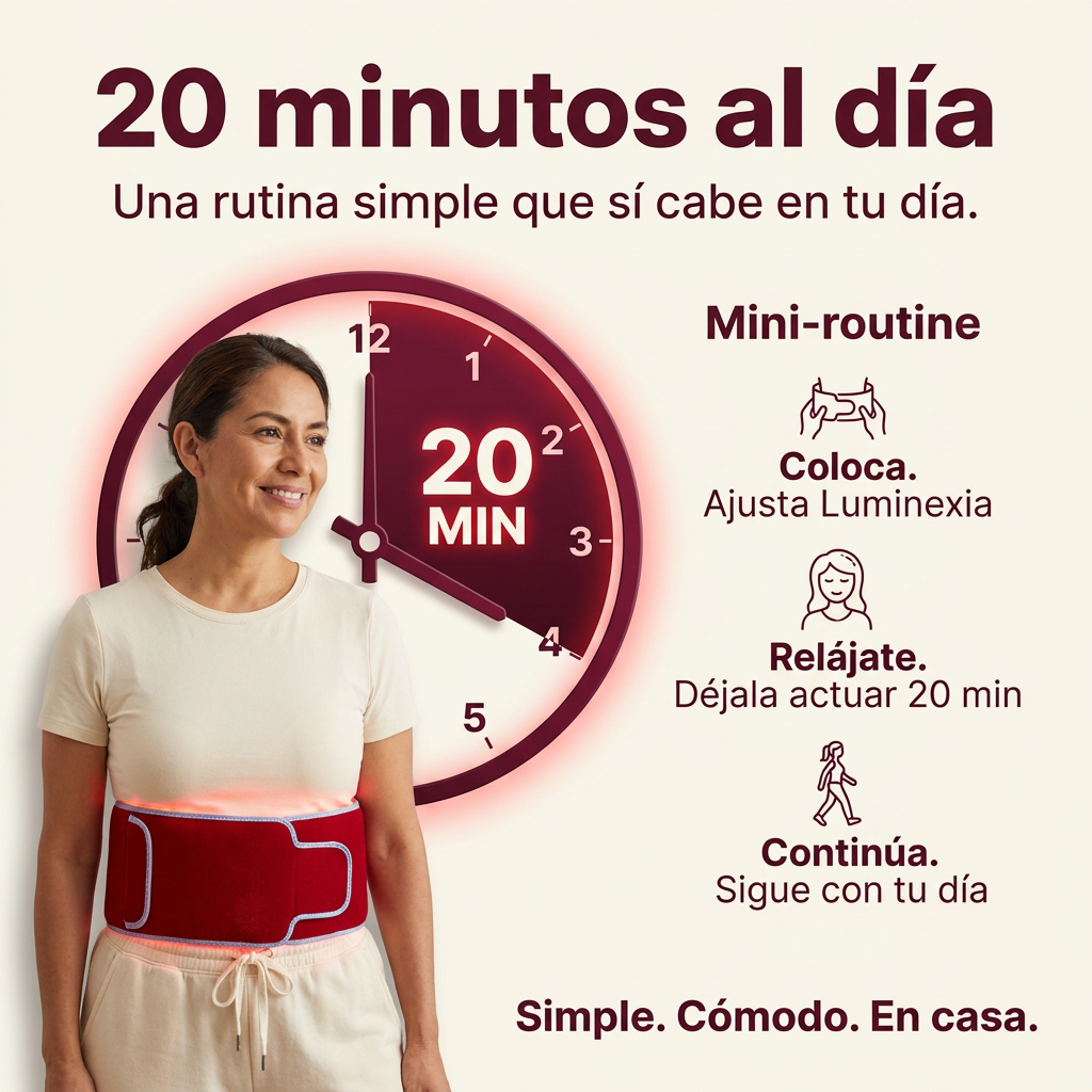 Luminexia™ – Cinturón de terapia con luz roja