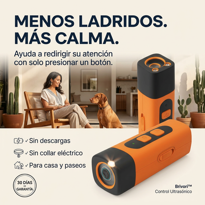 Brivori™ – Control Ultrasónico Antiladridos para Perros