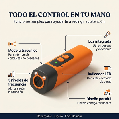 Brivori™ – Control Ultrasónico Antiladridos para Perros