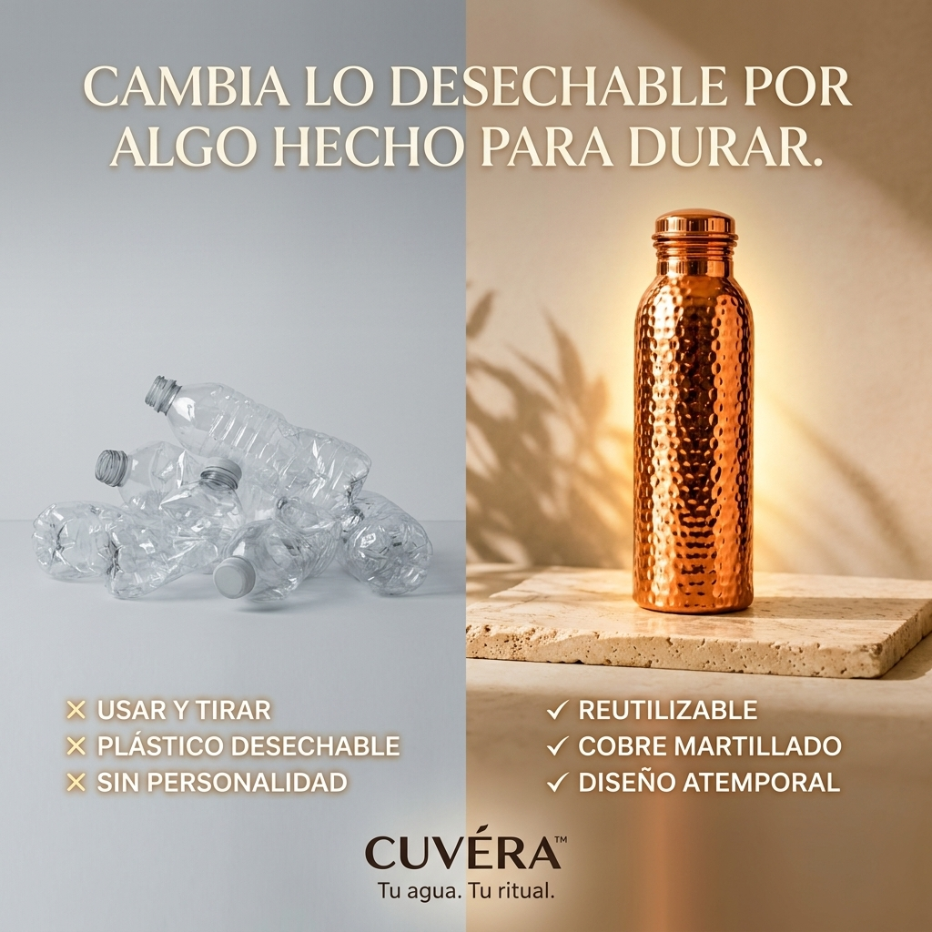 CUVÉRA™ - Botella de agua de cobre puro