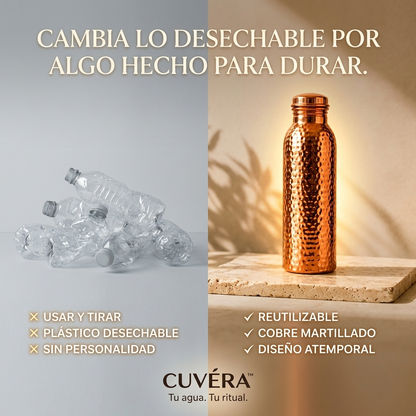 CUVÉRA™ - Botella de agua de cobre puro