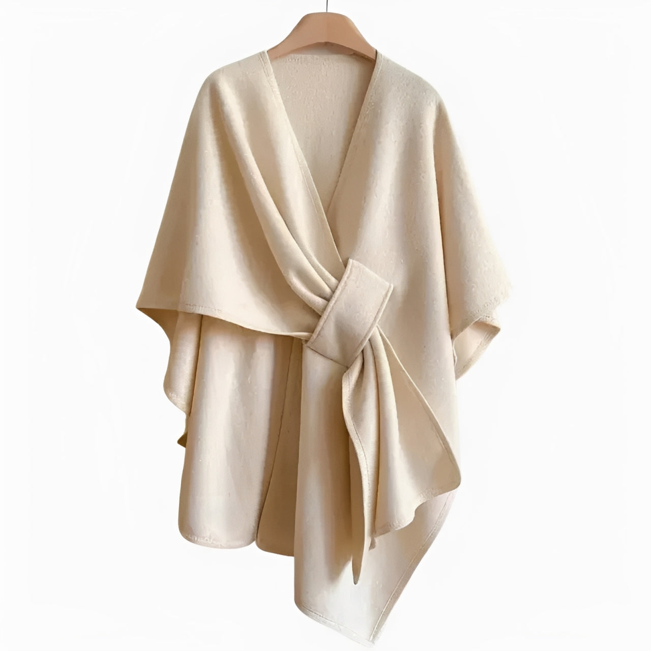 ALVÉRA™ – Poncho chal largo de algodón con costuras