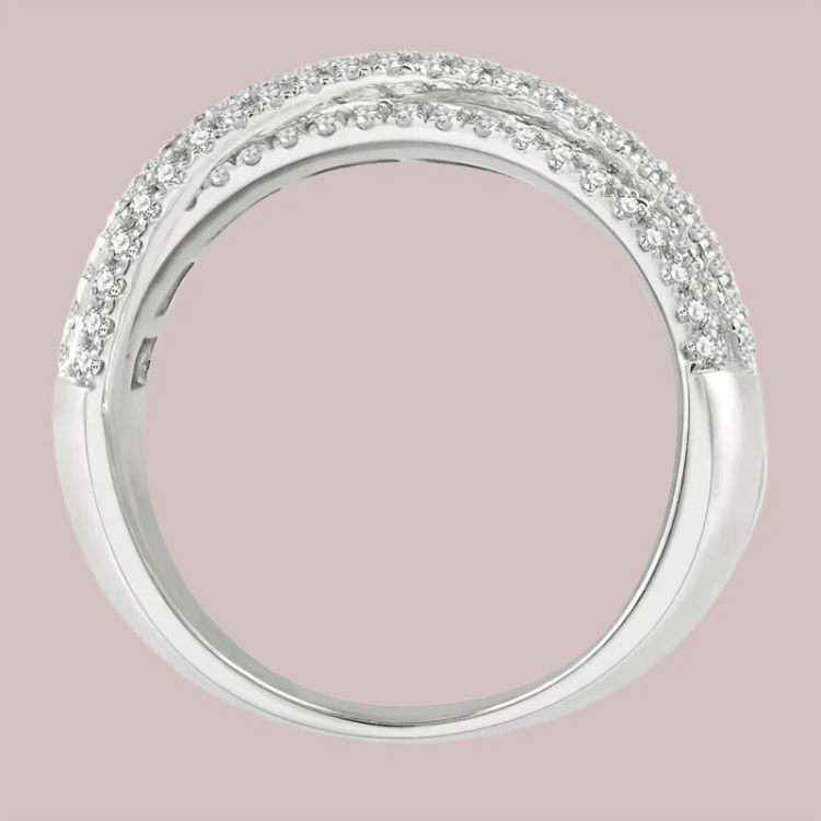 LUCERA™ – Anillo Cruzado Brillo Refinado