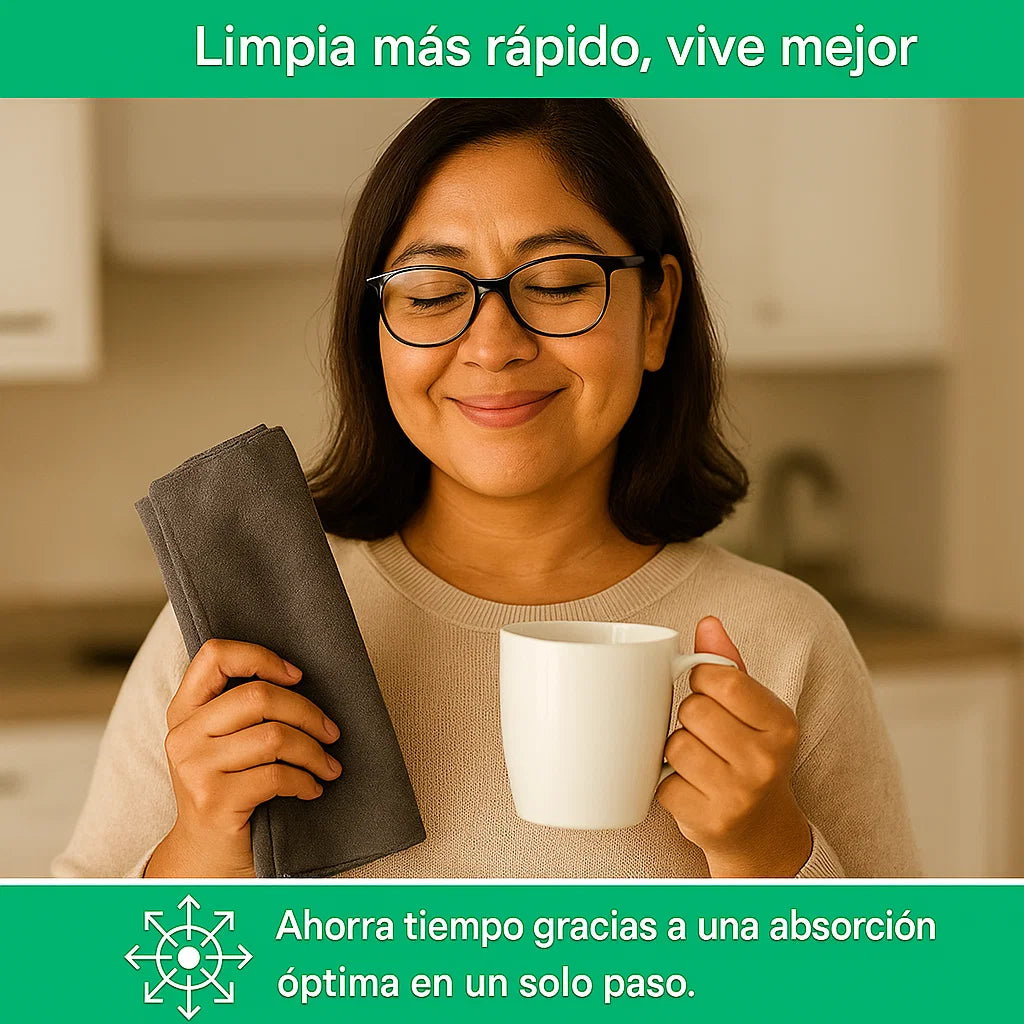 NanoPure™ – Paño de Limpieza Sin Químicos